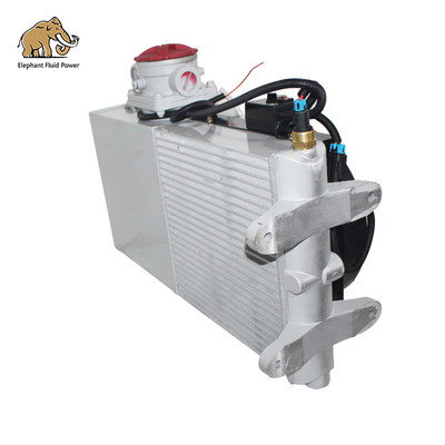 In voorraad Betonmixer Oil Cooler Radiator 18L 20L 24L 26L Fan, voor Betonmixer Truck Productie, reparatie