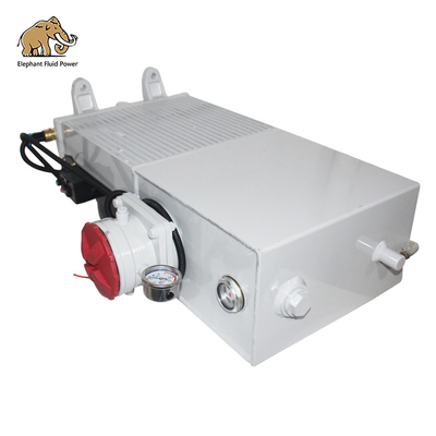 In voorraad Betonmixer Oil Cooler Radiator 18L 20L 24L 26L Fan, voor Betonmixer Truck Productie, reparatie