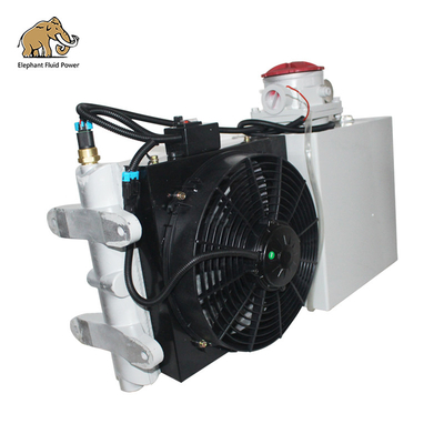 In voorraad Betonmixer Oil Cooler Radiator 18L 20L 24L 26L Fan, voor Betonmixer Truck Productie, reparatie